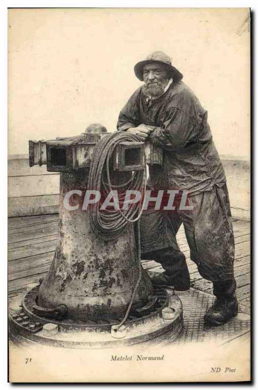 Postcard Old Fishing Seaman Norman