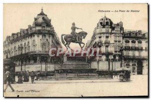 Old Postcard Orleans Place du Martroi