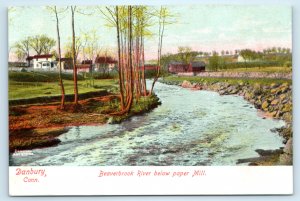 CT Danbury Connecticut Beaver Brook River Postcard