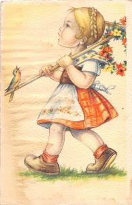 B19116 Nice Illustration little girl