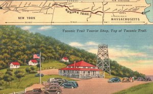 Vintage Postcard Taconic Trail Tourist Shop Spot Williamstown Massachusetts MA