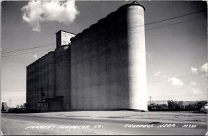 RPPC Farmer's Elevator Co, Grain Elevator Chappell NE Vintage Postcard V70