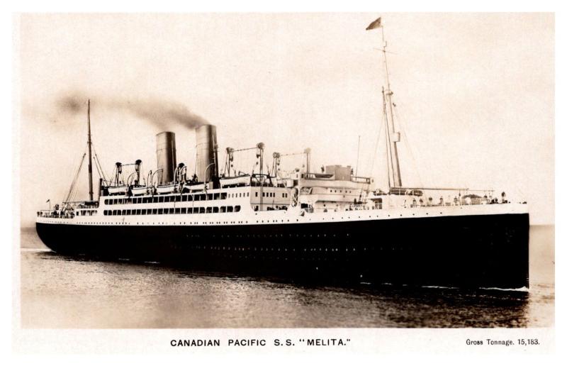 S.S. Melita , Canadian Pacific  Line , RPC