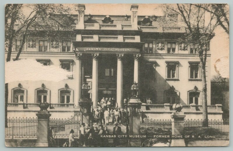 Kansas City Missouri~RA Long Former Home~c1910 Postcard