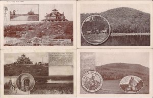 Princeton, MA Postcard Lot, Mt. Wachusett, 1922, Indians, Deer, Summit House