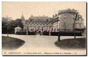 Old Postcard Rambouillet The castle Residence of the President of the Republic