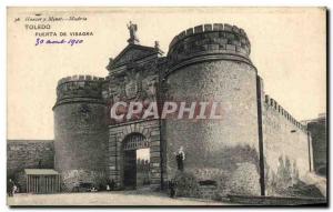 Old Postcard Toledo Puerta De Visagra