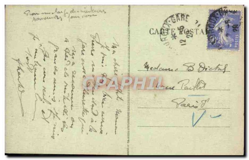 Postcard Chateauroux Old Church St Andre