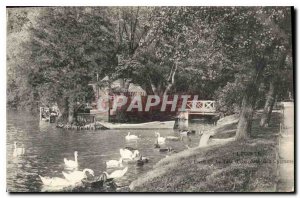 Postcard Old Lyon Parc de la Tete Gold Coin des Cygnes