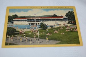 Dreamland Swimming Pool and Recreation Center Huntington West Virginia Postcard