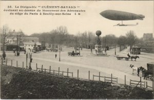 PC NEUILLY-SUR-SEINE PARIS DIRIGEABLE CLEMENT BAYARD ZEPPELIN AVIATION (A22552)