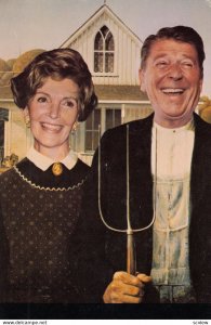 Ronald Regan & Wife , 1981 American Gothic