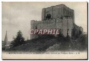 Old Postcard Montrichard Donjon