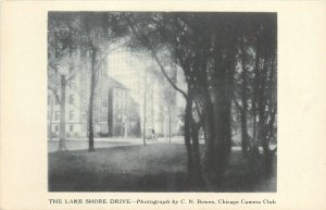 C1915 Chicago Illinois The Lake Shore Drive Bowen Camera Club Postcard 25-4749