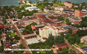 Florida Bradenton Aerial View Of Business District