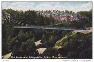 The Suspension Bridge, Alum Chine, Bournemouth, Dorset, England, United Kingd...