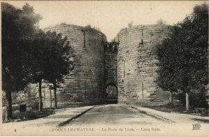 CPA COUCY-le-CHATEAU La Porte de LAON Laon Gate (152060)