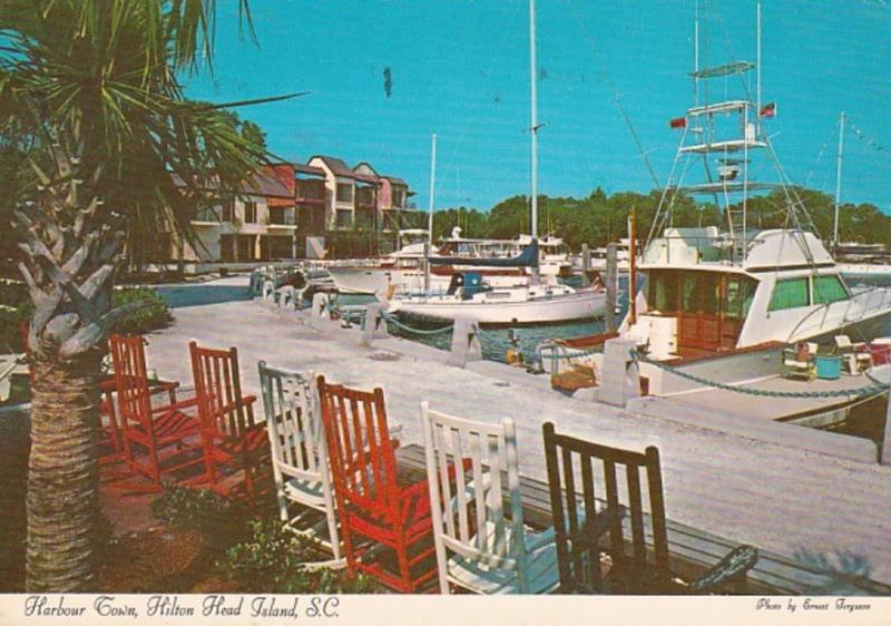 South Carolina Hilton Head Island Harbour Town Marina 1975