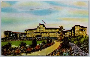 Pasadena California 1946 Postcard Hotel Huntington Hotel And Bungalows