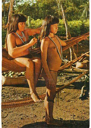 Laualapiti Young Girls on the Tuatuari River.   Brazil