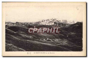 Old Postcard Mont Blanc seen from Morzine