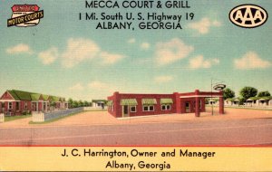 Georgia Albany Mecca Court & Grill 1942