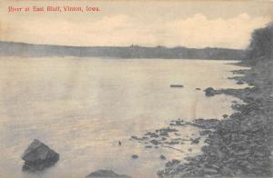 Vinton Iowa East Bluff River Scene Antique Postcard K88618