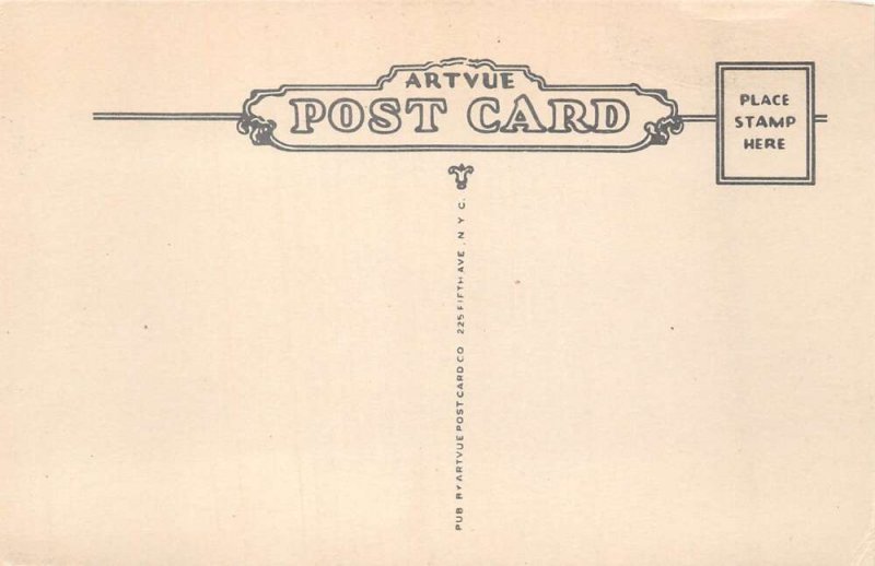 Amsterdam New York YMCA Lobby Vintage Postcard AA58523