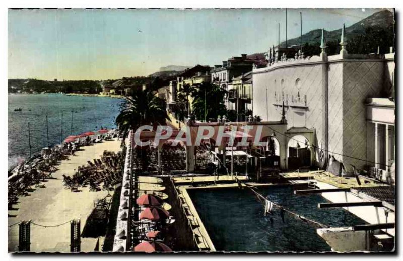 Old Postcard Menton Pool Casino