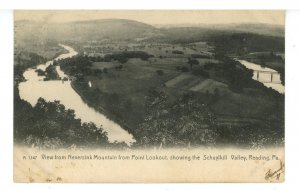 PA - Reading. Schuylkill Valley from Point Lookout, Neversink Mtn ca 1905  