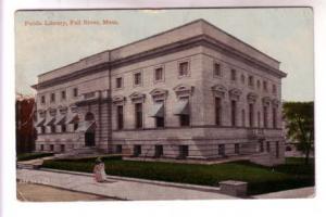 Public Library, Fall River, Massachusetts, Used 1911 Taftville Cancel