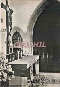 Modern Postcard Carmel du Reposoir (Haute Savoie) The Church Altar and Church...