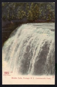 New York  Middle Falls PORTAGE (Letchworth Park) - pm1909 Divided Back