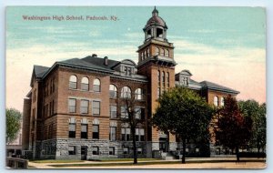 PADUCAH, KY Kentucky ~ WASHINGTON HIGH SCHOOL 1914 McCracken County  Postcard