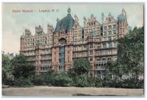 c1910's View Of Hotel Building Russell London WC Unposted Antique Postcard
