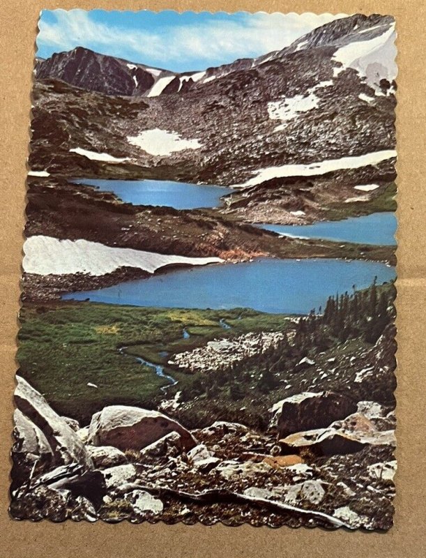 UNUSED POSTCARD - MEDICINE BOW PEAK, WEST OF LARAMIE, WYOMING