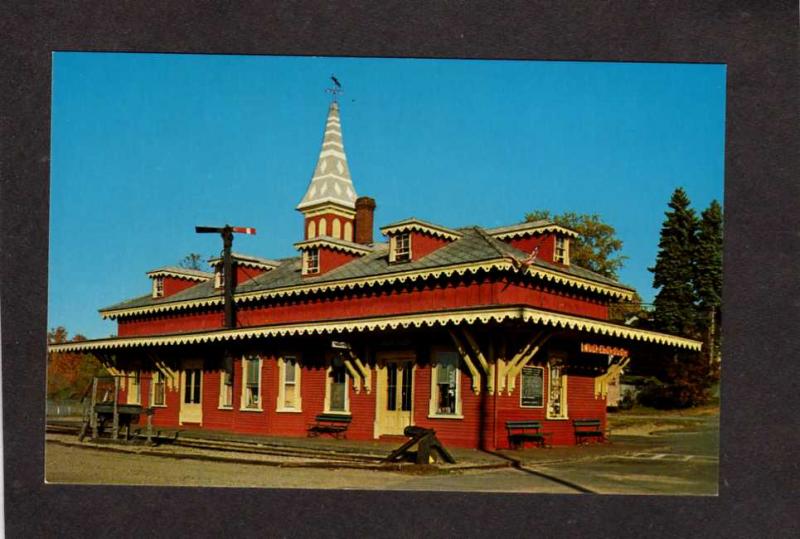 NH Wolfeborough Railroad Train Station Depot RR Railway Postcard New Hampshire