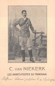 BOER WAR SOUTH AFRICA TRANSVAAL C. VAN NIEKERK MAIL DELIVERY POSTCARD 1900