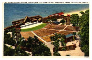 Postcard THEATER SCENE Roanoke Island North Carolina NC AU9477