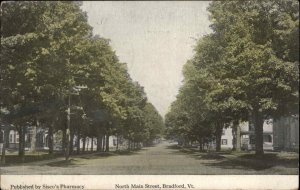 Bradford Vermont VT Main St. c1910s Postcard