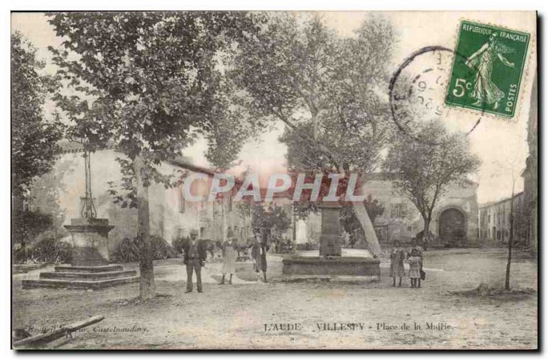 Villespy Postcard Old Town Hall Square