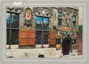 Netherland architecture one of the many monumental canalhouses in Delft