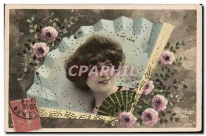 Postcard Old Woman Fantasy Fan E Vere