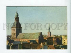 430984 USSR LATVIA Old RIGA Roofs old postcard