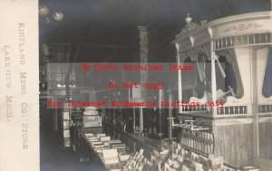 MI, Lakeview, Michigan, RPPC, Kirtland Mercantile Co Store Interior, Photo