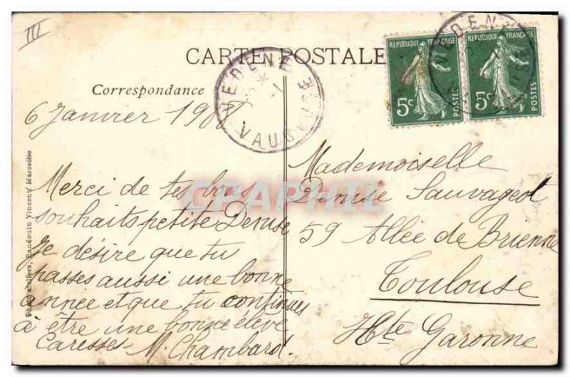 Old Postcard La Farandole Folklore