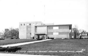 West Point Nebraska Cuming Court House Real Photo Antique Postcard K41472