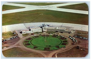 1954 Aerial View of Administration Building Edmonton Alberta Canada Postcard