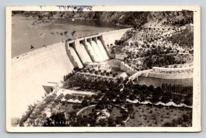 Ankara Cubuk Baraji Dam Turkey Real Photo Postcard RPPC 1950 Postmark