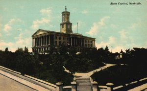 Vintage Postcard 1910's State Capitol Nashville Tennessee TN Pub By Zibart Bros.